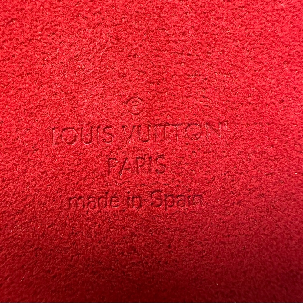 Louis Vuitton Red Leather iPhone Case with Monogram Card Pocket - Picture 7 of 11